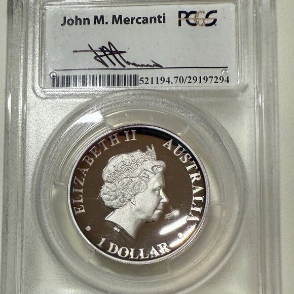 2014-P Australian Wedge-Tailed Eagle High Relief Silver PCGS PR70 DCam, signed - Picture 3 of 9